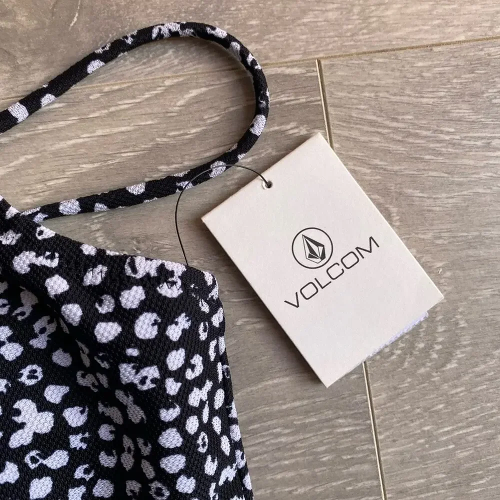 Volcom Black and White bikini top